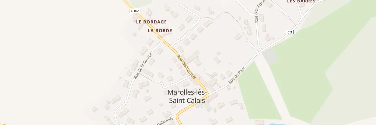 Plan du 12 Rue des Vergers à Marolles-lès-Saint-Calais