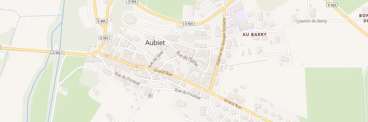 Plan du 4 Rue de l’Église à Aubiet
