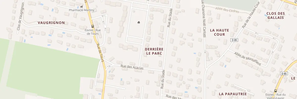 Plan du 28 Rue Baptiste Marcet à Esvres
