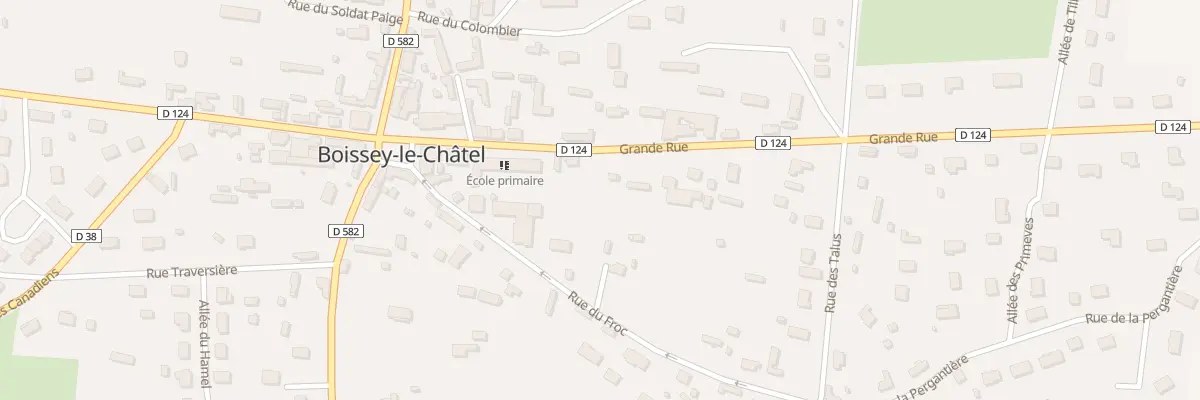 Plan du 12 Vc Grande Rue à Boissey-le-Châtel
