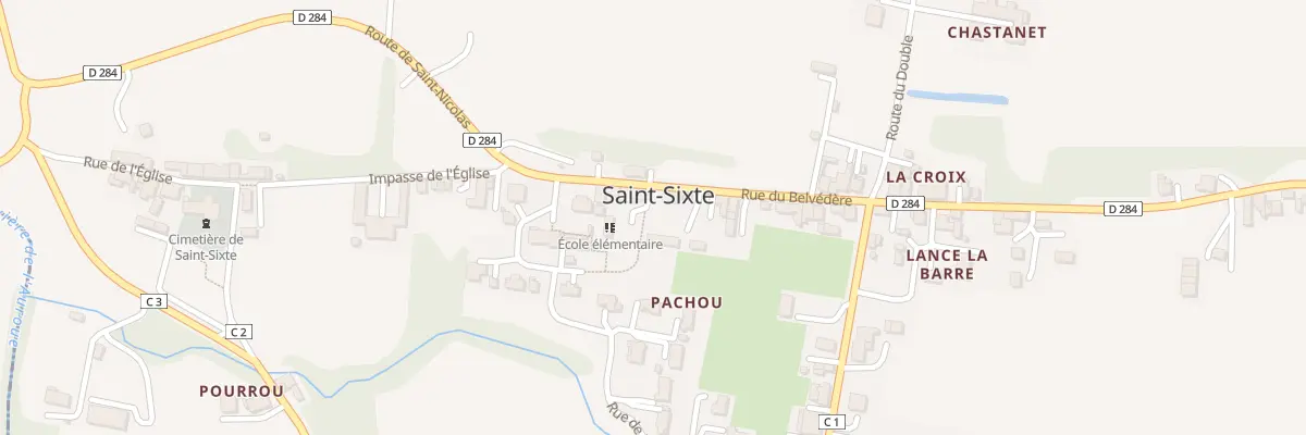 Plan du 132 Rue du Belvédère à Saint-Sixte
