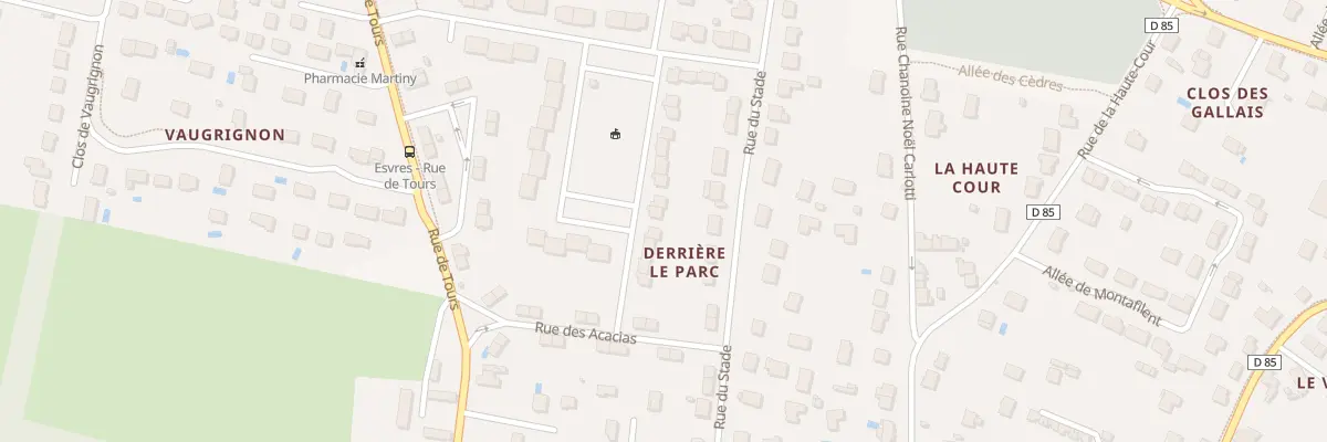 Plan du 24 Rue Baptiste Marcet à Esvres