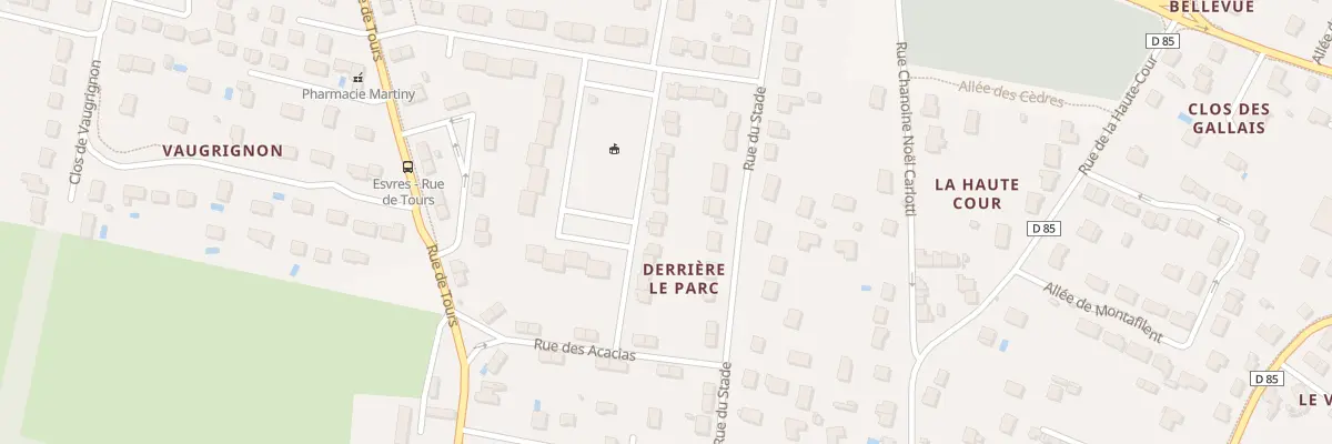 Plan du 22 Rue Baptiste Marcet à Esvres