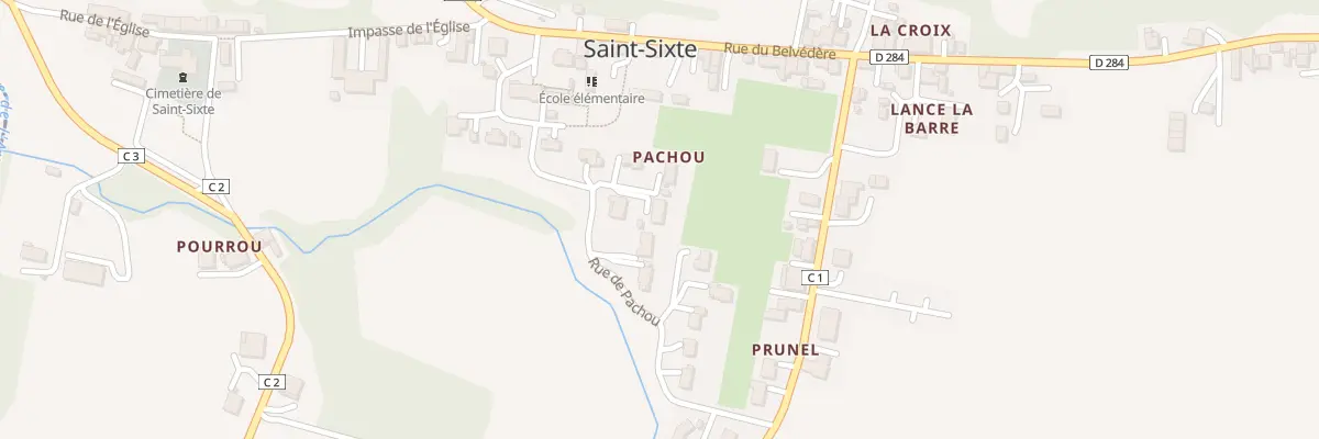 Plan du 4 Pachou à Saint-Sixte