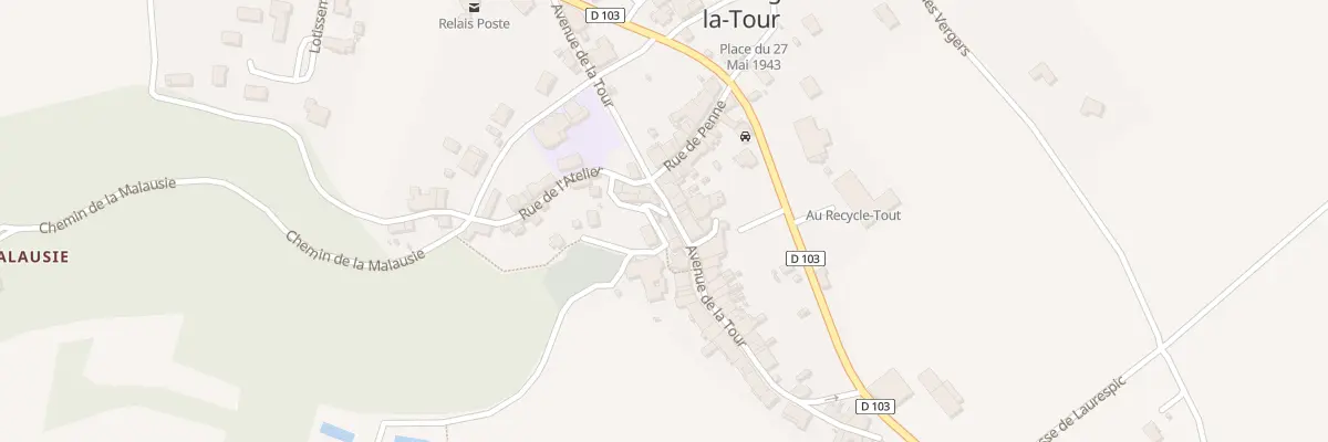 Plan du 14 Av de la Tour à Hautefage-la-Tour