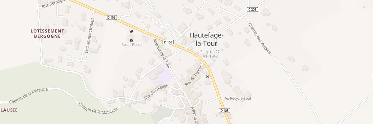 Plan du 6 Rue de Penne à Hautefage-la-Tour