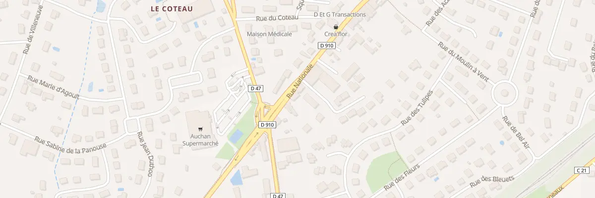 Plan du 86 Rue Nationale à Monnaie