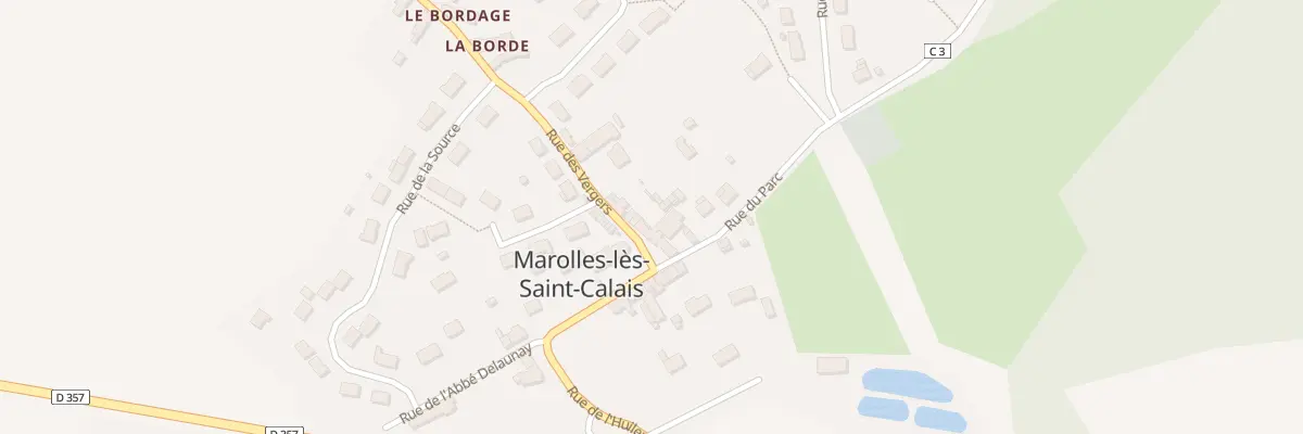Plan du 2 Rue des Vergers à Marolles-lès-Saint-Calais