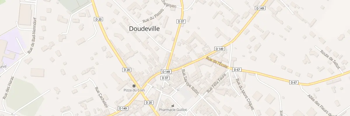 Plan du 6 Rue Gustave Halu à Doudeville