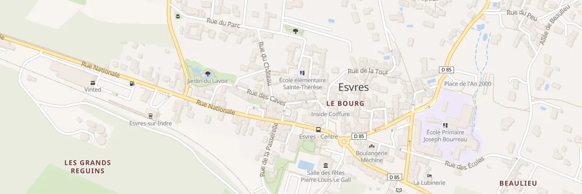 Plan du 14 Rue des Caves à Esvres