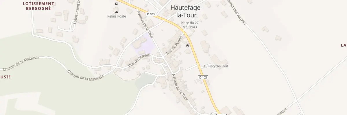 Plan du 5 Av de la Tour à Hautefage-la-Tour