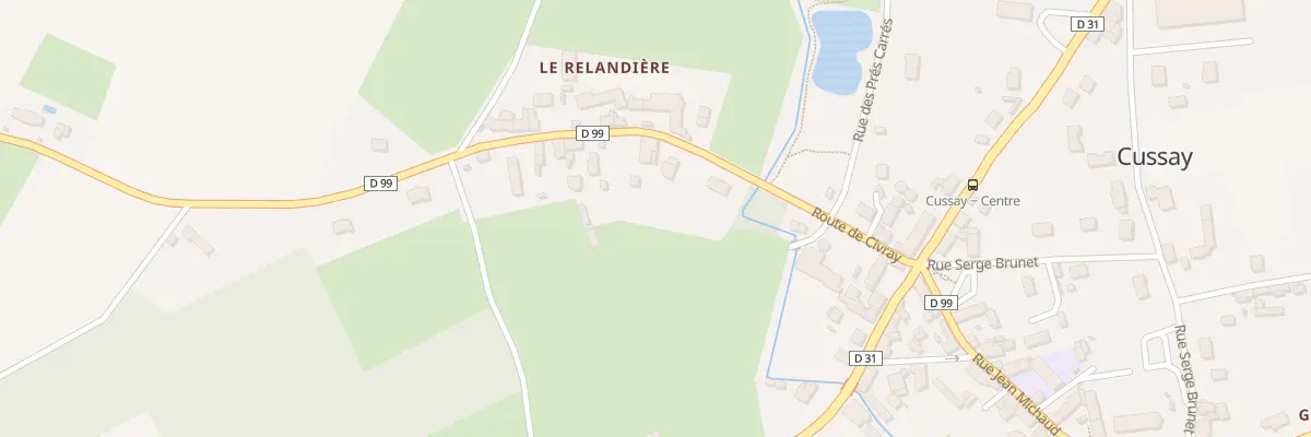 Plan du 20 Rte de Civray à Cussay