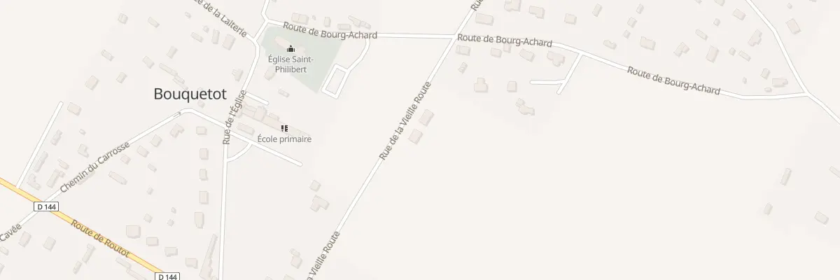 Plan du 244 Rue de la Vieille Route à Bouquetot
