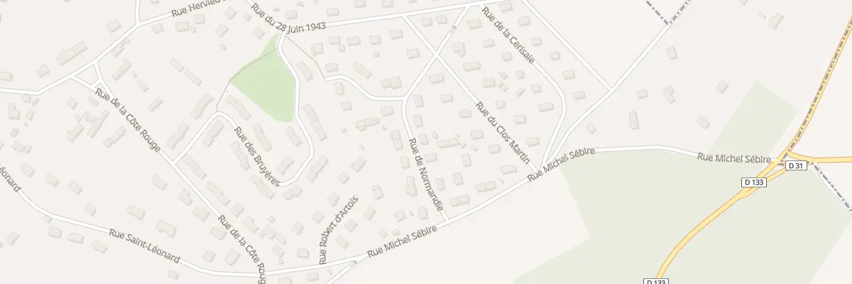 Plan du 10 Rue de Normandie à Beaumont-le-Roger