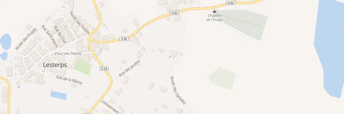 Plan du 11 Rte des Vallades à Lesterps