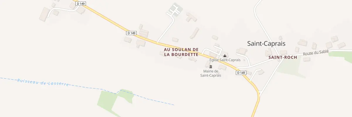 Plan du 9002 Au Soulan de la Bourdette à Saint-Caprais