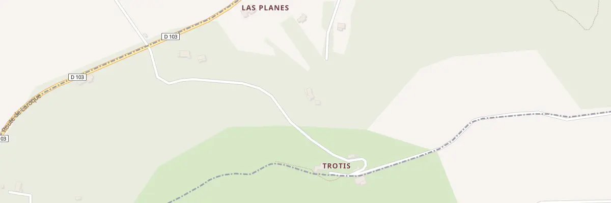 Plan du 130 Trotis à Frespech