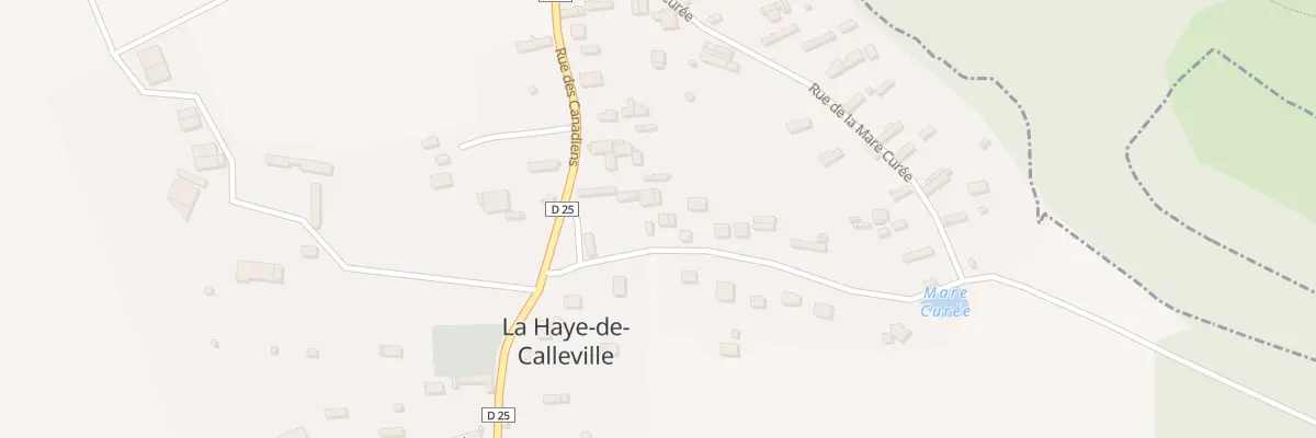 Plan du 9001 Rue de la Mare Curee à La Haye-de-Calleville