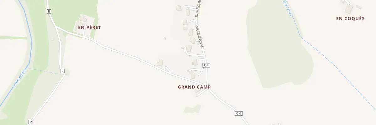 Plan du 114 Rte d’Arné à Aubiet