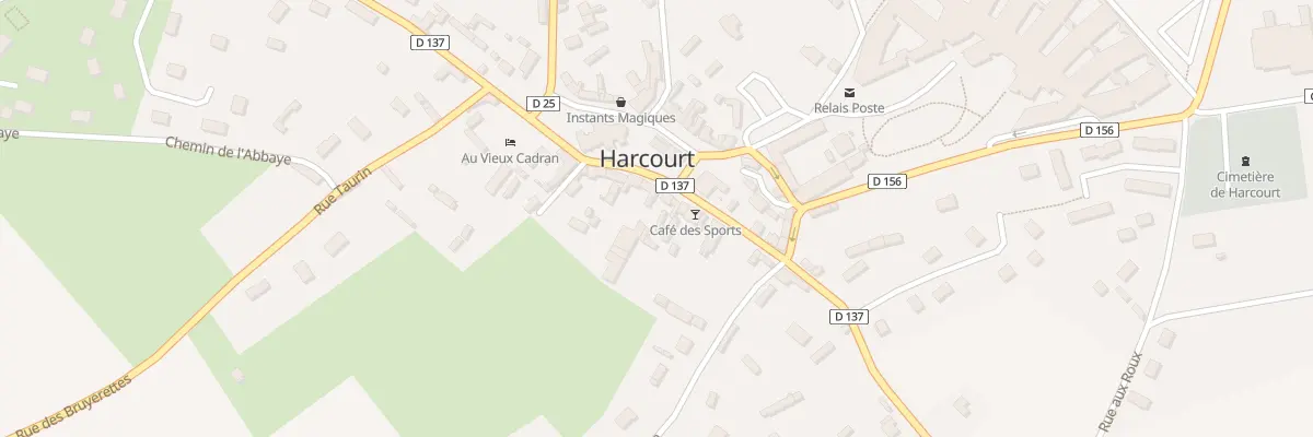 Plan du 28 Rue de la Liberation Aout 1944 à Harcourt