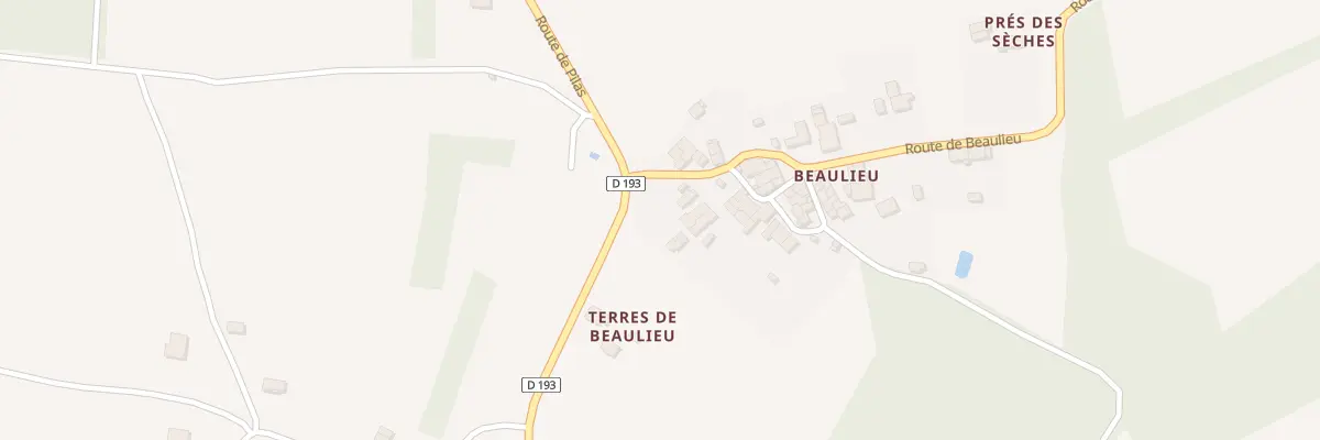 Plan du 2 Rte de Beaulieu à Étagnac