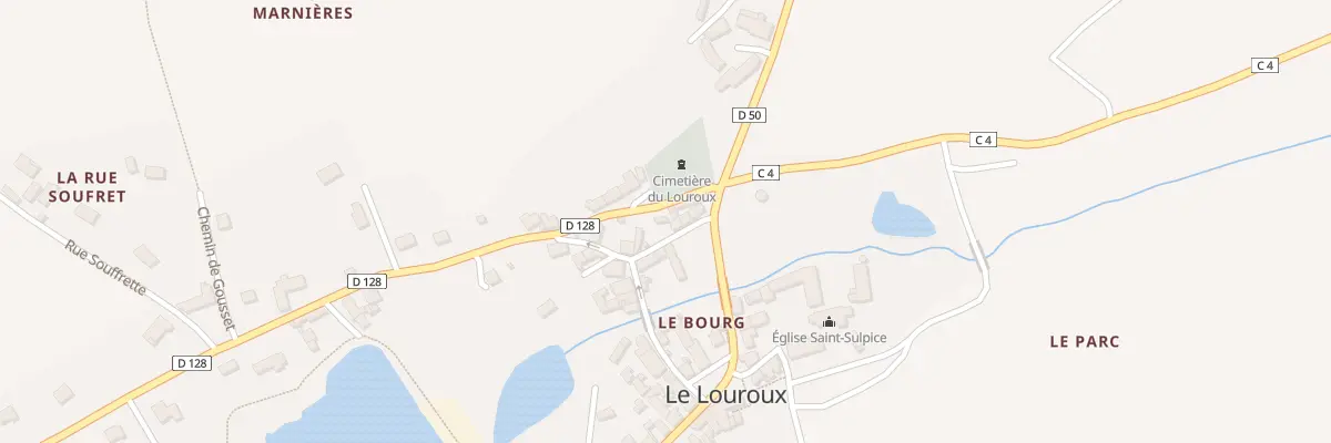 Plan du 21 Rue du Moulin au Louroux