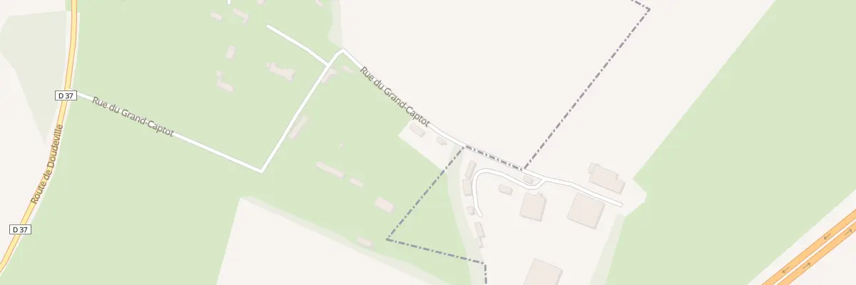 Plan du 494 Rue du Grand Captot à Étoutteville