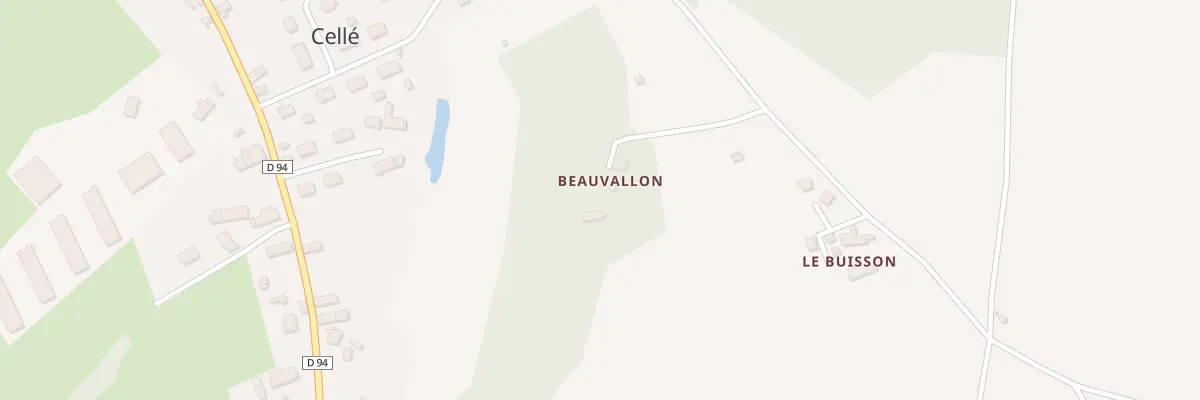 Plan du 3 Beauvallon à Cellé