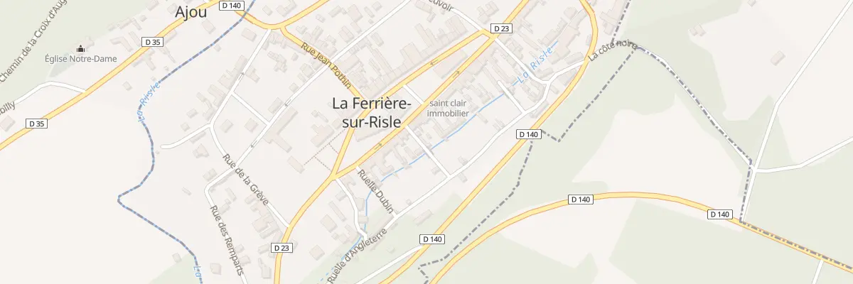 Plan du 1 Rle Basse à La Ferrière-sur-Risle