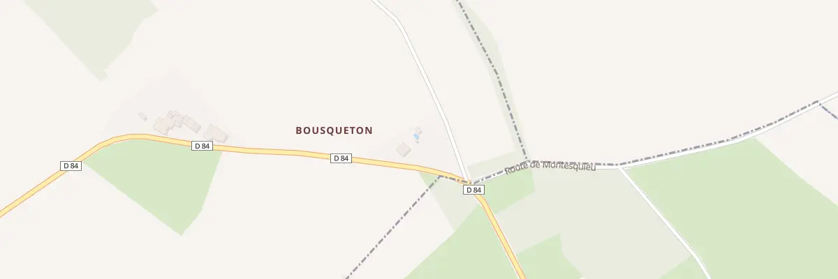 Plan du 23 Bousqueton à Montesquieu-Guittaut