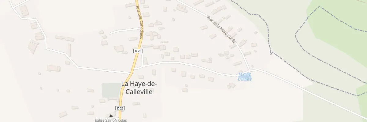 Plan du 1B Rue de la Mare Curee à La Haye-de-Calleville
