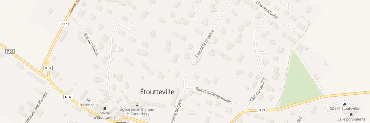 Plan du 175 Rue de la Bruyere à Étoutteville