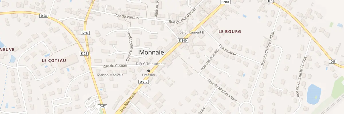 Plan du 66 Rue Nationale à Monnaie