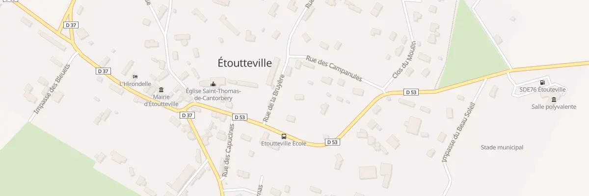 Plan du 44 Rue de la Bruyere à Étoutteville