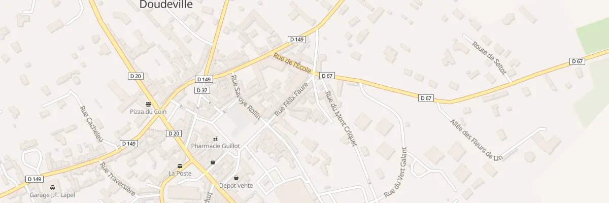 Plan du 22F Rue Félix Faure à Doudeville