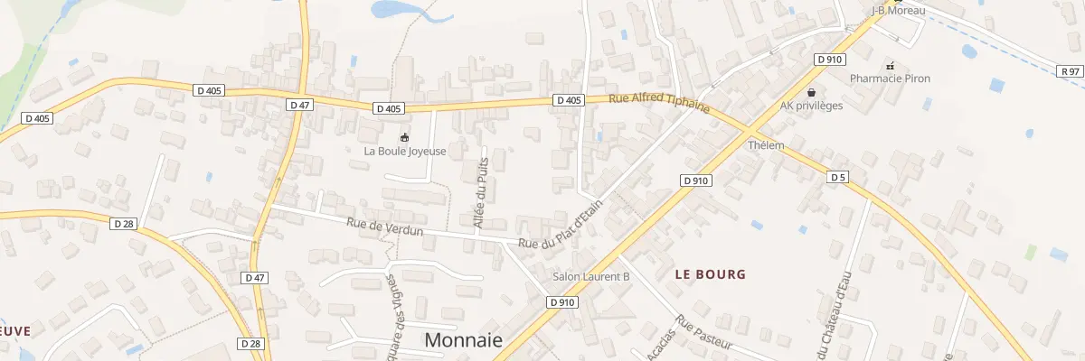Plan du 5 Rue de la Saulaie à Monnaie
