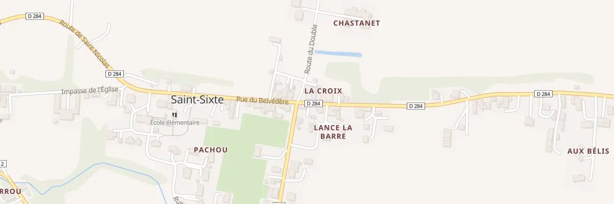 Plan du 303 Rue du Belvédère à Saint-Sixte
