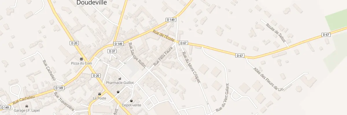 Plan du 22 Rue Félix Faure à Doudeville