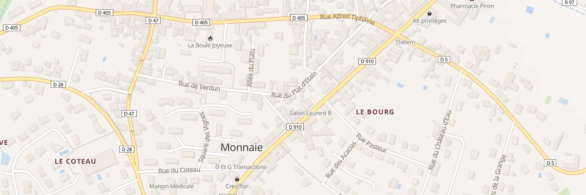 Plan du 101 Rue Nationale à Monnaie