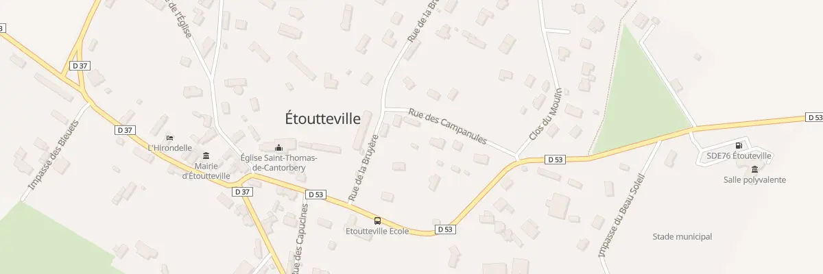 Plan du 50 Rue des Campanules à Étoutteville