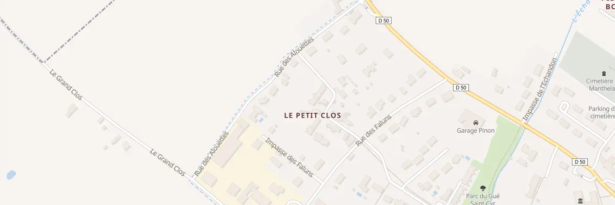 Plan du 6 Rue du Petit Clos à Manthelan