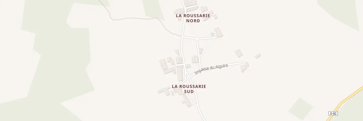 Plan du 245 La Roussarie Sud à Milhac-de-Nontron