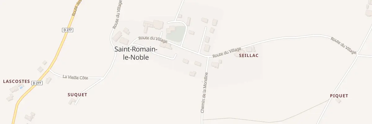 Plan du 530 Rte du Village à Saint-Romain-le-Noble