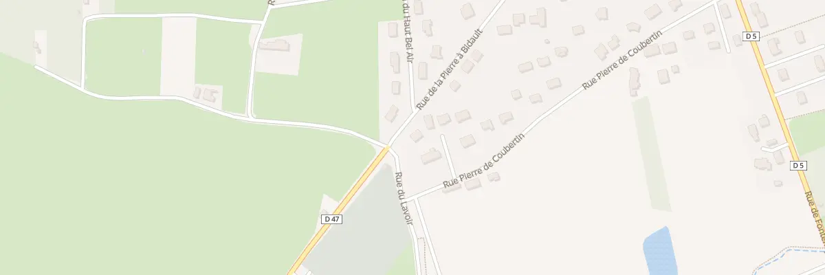 Plan du 6082 Rue de la Pierre à Bidault à Monnaie