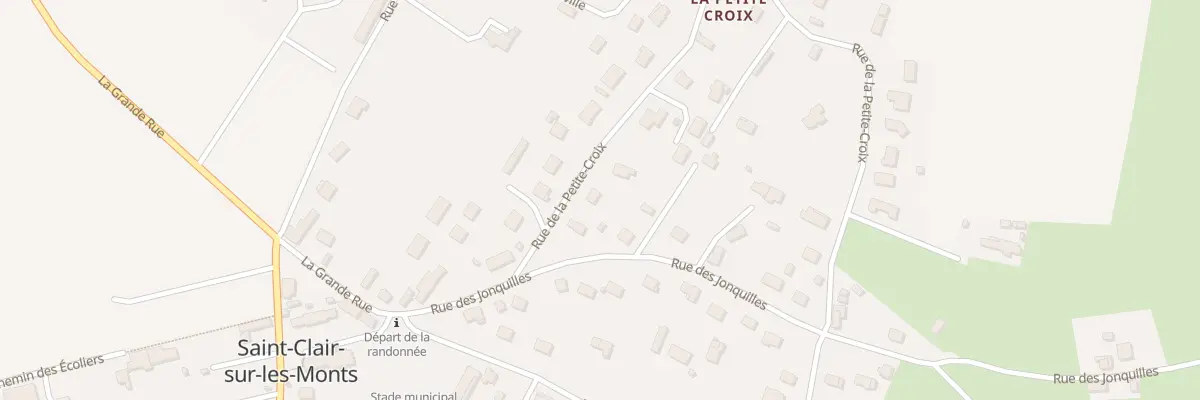 Plan du 60 Rue de la Petite Croix à Saint-Clair-sur-les-Monts