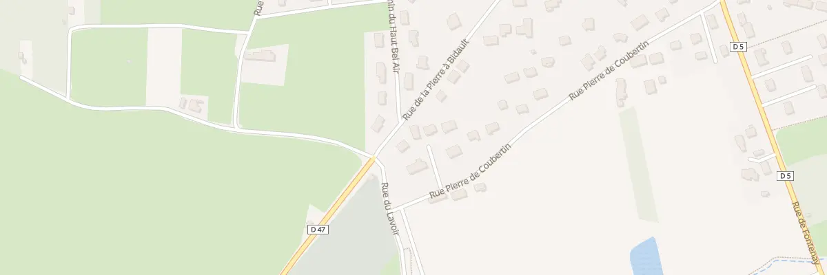 Plan du 6088 Rue de la Pierre à Bidault à Monnaie
