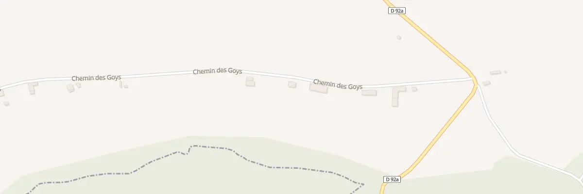 Plan du 301 Chem des Goys à Lieoux