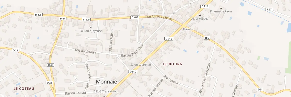 Plan du 14 Rue du Plat d’Etain à Monnaie