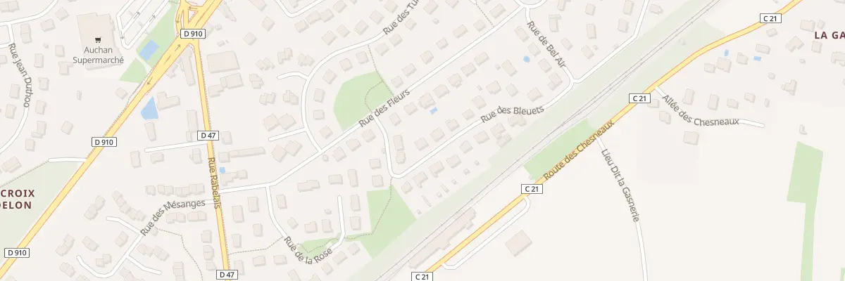 Plan du 6 Rue des Bleuets à Monnaie