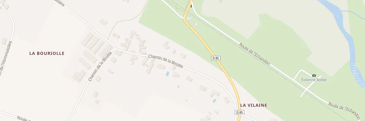 Plan du 6 Che de la Birotte à Esvres